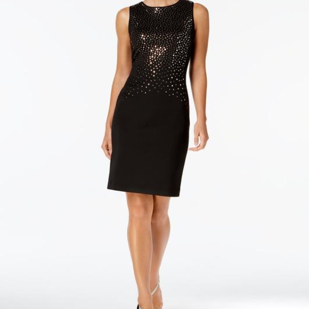 Calvin Klein black Party Cocktail Graduation Dress